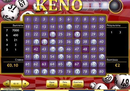 Keno by Playtech